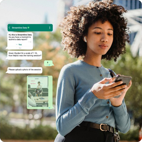 WhatsApp survey in action